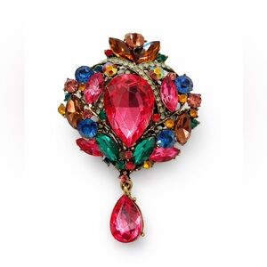 Colorful Gemstone Brooch
